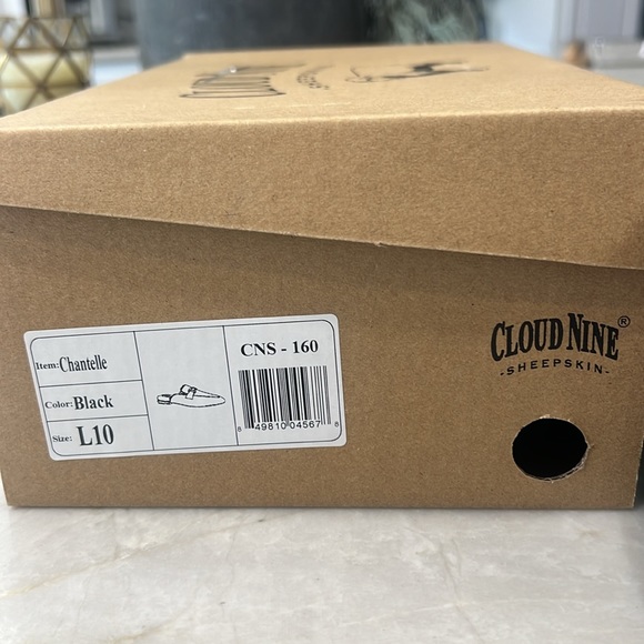 Cloud nine sheepskin Chantelle black loafers - Picture 2 of 5